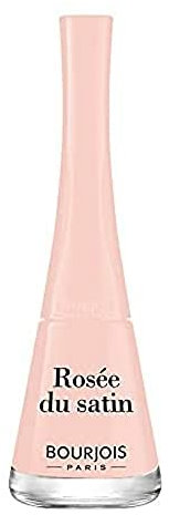 BOURJOIS - Vernis À Ongles 1 Seconde 43 Rosée Du Satin - Séchage Rapide En 50 Secondes - Pinceau Panoramique Anti Débordement - Application Facile - Couleur Intense - 9 ml