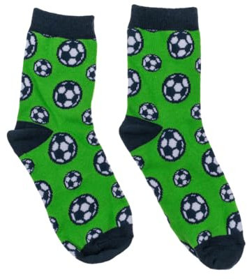 BLUECHOLON Magisches Handtuch aus Baumwolle, Fußball-Design, Ballform, Fußballsocken, 30 x 30 cm, Kinderhandtuch, 100 % Baumwolle (magische Fußballsocken)