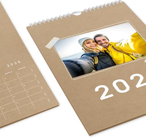 Calendrier de bricolage 2026 [À personnaliser] Calendrier photo 2026, calendrier photo 2026, calendrier DIY A4 pour vos moments photo créatifs