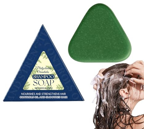 Jabón Champú Para El Cabello | Barra De Champú Alisador Capilar Para Mujer - Jabón Nutritivo Limpieza Profunda Para Mujeres Hombres Niñas Cabello Grueso Rizo Fino Corto Largo Dañado Encrespado Uso Dia