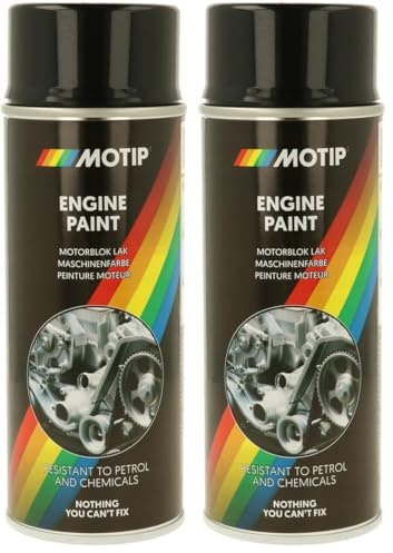 MOTIP Tuning-Line Laque résistante à la chaleur - noir - 400ml (Lot de 2)