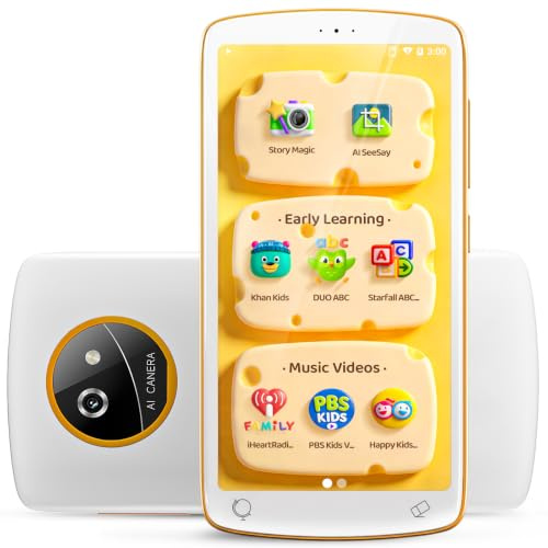 TIMMKOO K1 - Lettore MP3 per bambini con fotocamera, più di 10 app educative per bambini dai 3 ai 7 anni, lettore musicale per bambini e bambini, controllo genitori, touch screen da 5,5, fino a 256
