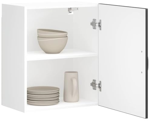 Plumbpyr köksskåp Lucca 2 st. svart trämaterial 50 x 31 x 60 cm förvaringsutrymme köksväggskåp med dörrar för porslin tallrik kastrull panna och förråd i köket matsal hall