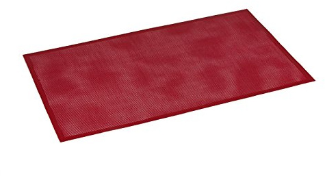 Pavoni PAO575085 Tappetino, 585 X 385, Silicone, Microf.Forosil64, Stainless Steel