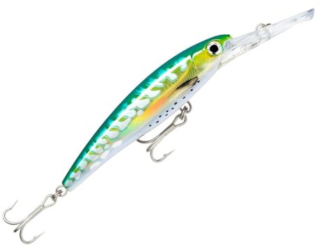 Rapala Unisex-Adult X-Rap Magnum Angelköder-Angelzubehör mit großer Tauchschaufel-Salzwasser Spinnköder-Lauftiefe 12m-Fischköder 18cm, 97g-Hergestellt in Estland-Blue Bonito, Firetiger, 12 cm / 32g