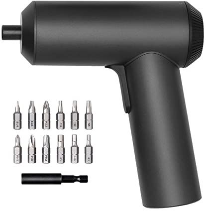 Xiaomi Mijia Cordless Rechargeable Screwdriver 3.6V 2000mAh Li-ion 5N.m Electric Screwdriver with 12pcs S2 Screw Bits for Home