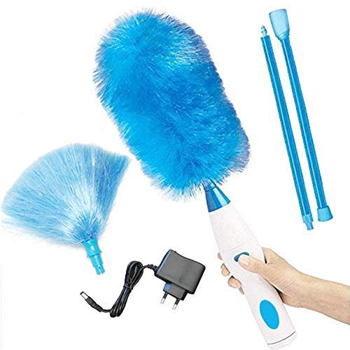TX 360 ° Rotante Spazzola elettrica per la Pulizia,Duster Penna della Spazzola L'Elettrica Duster spolverino Elettrico Multifunzione (Ricarica Soldi,Blu)