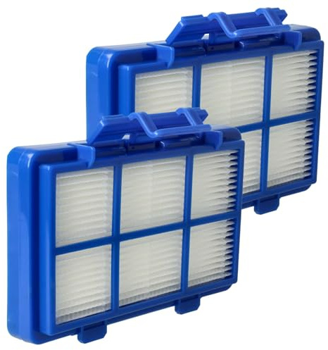 vhbw 2x filtre compatible avec Philips PowerGo FC8240/09, FC8241/09, FC8242/09 aspirateur - Filtre HEPA contre les allergies