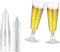 Yitobici Verres à champagne en plastique, verres à champagne en plastique, flûtes à champagne en plastique, réutilisables, pour fêtes, mariages, 20 pièces, 150 ml