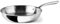 LACOR - 60854 - Sartén sin Antiadherente TriChef 24 cm Negra - Tricapa, Acero Inoxidable 18/10, Apta para todo tipo de cocina, Apto para lavavajillas, ø24 cm