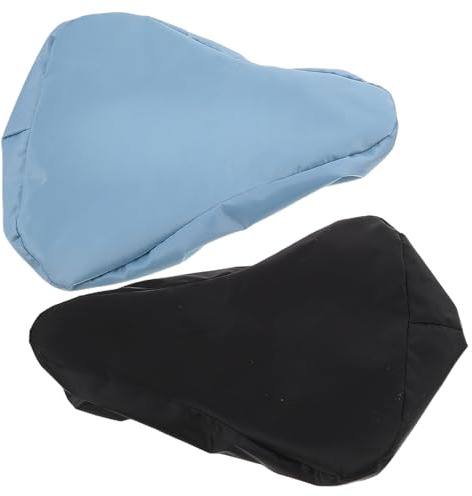 FUNOMOCYA 2 Pezzi Coprisella per Bicicletta da 2 Pezzi, Copertura Antipioggia per Sella Bici Mountain Bike e Bici da Strada, Resistente All’acqua Coulisse, Protezione Sedile Posteriore per