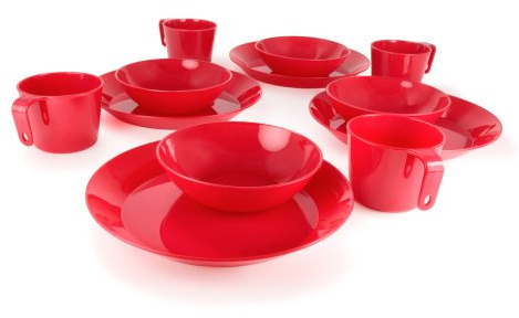 GSI Outdoors Cascadian 4 Person Table Set (Red)