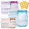 KESTAR 30 Pcs Spice Storage Bags, Reusable Food Saver Zipper Sealed Bags