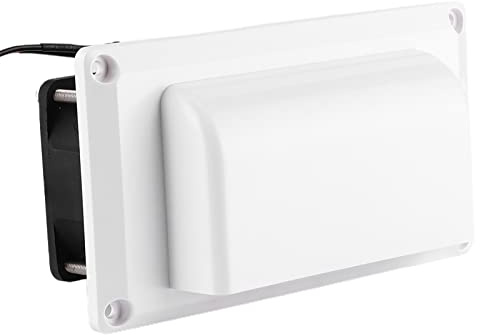 Tbest Ventiladores R de 12 V, Rejillas de Ventilación Laterales para Caravana, Ventilador Extractor de Autocaravana, Ventilación de Ventilación Lateral, Ventilador de Escape de 12 V, 25