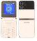 Unlocked Flip Senior Cellphone with Dual Screen, Large Buttons 2G Flip Phone for Elderly, One Key Quick Dia, Clear Loud Sound, Built in LED Flashlight 4 SIM Cards Standby (Gold)