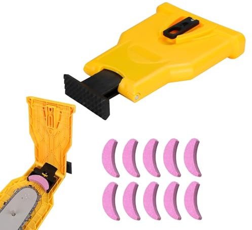 Affilacatene Portatile Affilacatene per Seghe Kit Affilacatene per Motoseghe Affilacatene Universale Set per Affilare Motoseghe Affilacoltelli per Motoseghe Affilacatene per Qualsiasi Motosega