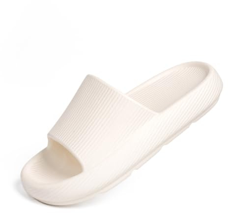 XUNBAI Chaussons Cloud Shoes pour femmes et hommes - Chaussons de bain légers en EVA avec semelle souple, antidérapants, motif nuage, pour la salle de bain, le sauna et l'intérieur.