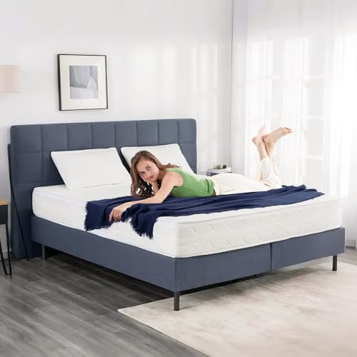 EGOHOME Materasso 140 x 200 cm, durezza H3, 23 cm, ergonomico a 7 zone, in schiuma fredda di alta qualità, con rivestimento lavabile, materasso in schiuma traspirante, certificato Öko-Tex