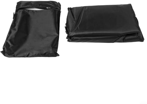 Honseadek Cubierta de parrilla Oxford Duty 420D a prueba de agua, tela pesada, cubierta de barbacoa al aire libre, correas ajustables UV, protección contra el viento, barbacoa, jardín, patio (132 x 66