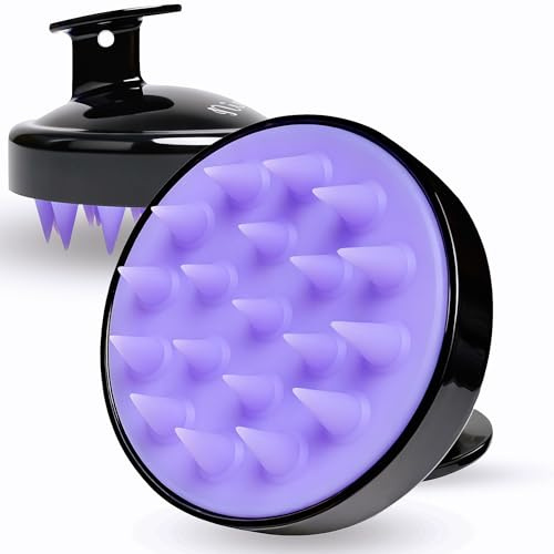 Nimiah Scalp Massager Hair Growth - Soft Silicone Shampoo Brush to Remove Dandruff & Deep Cleansing, Waterproof Wet & Dry Use Scalp Scrubber for Thick Thin Curly All Hair Types