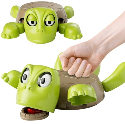CATZUM 1 Pcs Sottobicchiere Tartaruga Stampato con Viso Divertente, Novità per Bevande, Design con Sensore di Gravità, Regalo per Amici e Bambini (Verde)