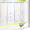HongYa Voile Scheibengardine Transparenter Cafe Vorhang Kurzstore mit Blüten-Stickerei H/B 45/90 cm Weiß