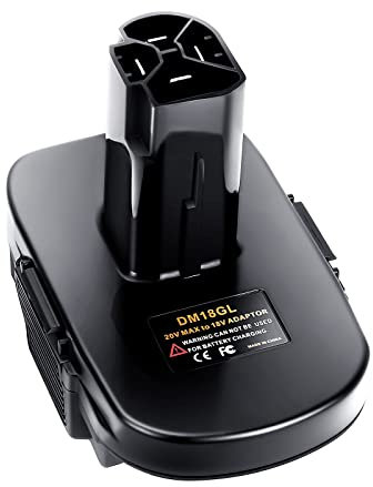 DM18GL Battery Adapter for Milwaukee 18V and for Dewalt 18V Lithium Battery Convert to for Craftsman 19.2 Volt Battery