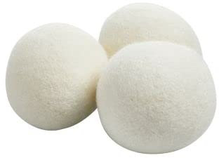 3 Lakeland All-Natural Wool Dryer Balls – Reduce Drying Time & Wrinkles Soften Clothes Naturally