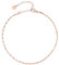 day.berlin Damen Fußkette Twist in Rosegold 18k vergoldet, Fußkettchen gedreht 22cm + 5cm, variable Länge aus 316L Edelstahl, nickelfrei und wasserfest