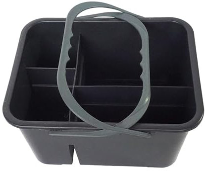 Milageto Cestino per Prodotti per la Pulizia Cestino portaoggetti per Doccia Portatile Versatile a 4 Scomparti con Manico per Auto da Cucina dell'hotel