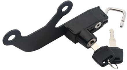 Unifizz 2 candados negros para casco de motocicleta Ka-wasaki NINJA 650 Z650 2017-2023, bloqueo antirrobo, bloqueo de seguridad para casco, llaves de posición de montaje específicas