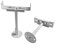 Aluminum Radiator Bracket Floor Support Set Height Adjustable Wall Mounting Brackets for Cast Iron Radiators White 2 Pcs(Adjustable 26-31 cm)
