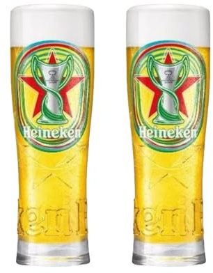 Laurie's Pub and Bar Accessories HeinekenChampions League Pint-Glas, 2er-Set