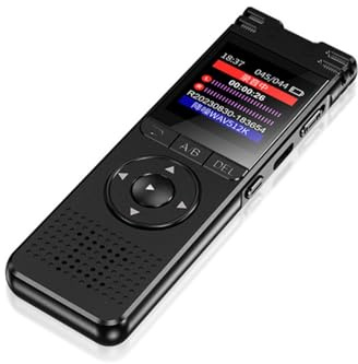 Uqezagpa Användarvänlig 32 GB 64 GB digital röstinspelare viktigt verktyg för klassanteckningar och arbete med videoinspelare med uppspelning