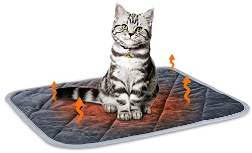 Nobleza Manta Térmica para Gato, Manta Autocalentable para Gatos y Perros - sin Electricidad y baterías, Ecológico Colchoneta calefactora 60 x 45 cm