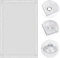 OBdeco Thermo Rollo 100% Verdunkelung Sonnenschutz Verdunkelungsrollo für Velux-Dachfenster Hitzeschutz ohne Bohren mit Saugnäpfen Weiß 60x120cm für MK08