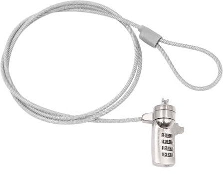 ANCLLO Laptop-Schloss, Sicherheits-Notebook-Computer-Kabelschloss, 4-stelliger Passwortschutz für Geschäftsbüro und Zuhause – 1,2 m