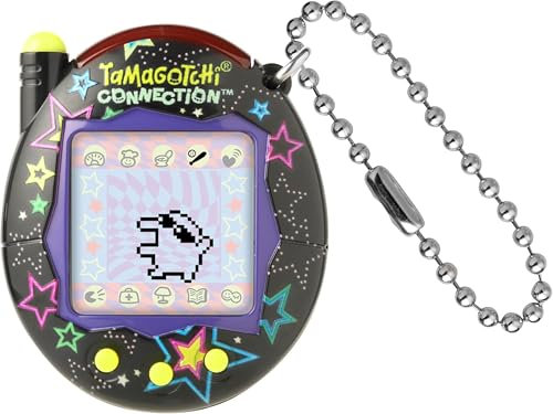 TAMAGOTCHI Bandai Connection Digital Pet Neon Stars Shell Virtual Pet Electronic Toy With Infra-Red Connection For Shared Fun | Kids Toys For Girls And Boys Are Great Japanese Gifts