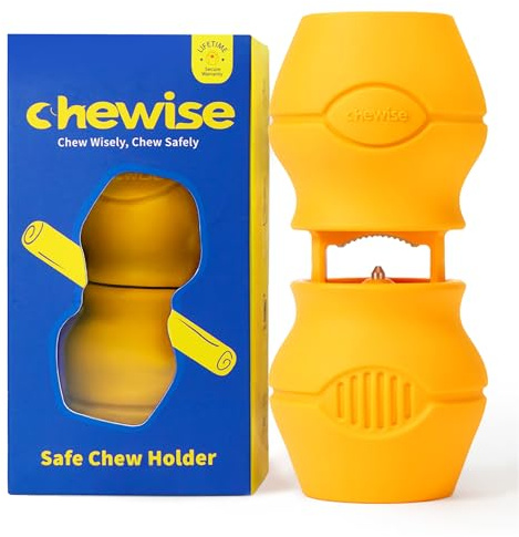 Chewise Supporto per Bastoncini da Masticare per Cani, versione migliorata, resistente e sicuro, dispositivo BPA-free per prevenire il soffocamento, compatibile con vari bastoncini e taglie di cani
