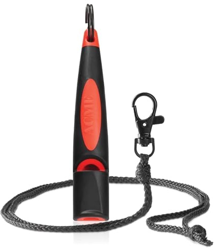 ACME 211.5 Alpha Dog Whistle - Black/DG Orange - With Lanyard