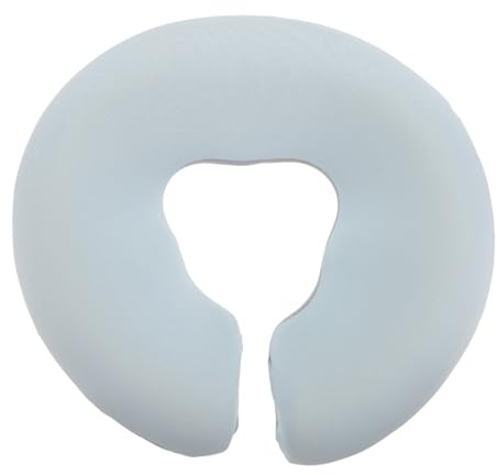 CIMAXIC Reposacabezas de Masaje para Cama - Almohada de salón de Belleza para Dormir Boca Abajo con Orificio - Almohada Baja de Espuma viscoelástica de 5 cm para Dormir de Lado o Boca Abajo después