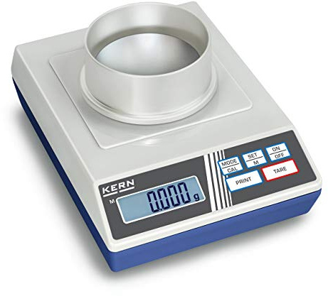 Kern & Sohn wlpa60 440 Serie Präzisions-Waage, 81 mm Durchmesser Plattform, 165 mm Länge x 230 mm Breite x 80 mm Höhe, 60 g Bereich, 0.001 g dehnungsstreifenstechnike Graduierung