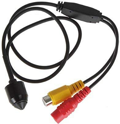 BW 3.7mm Lens 600TVL 1/3 Inch HC Sensor CCTV Surveillance Digital CMOS Hidden Covert Mini Camera with 1280 x 960 Resolution and 200 Mega Pixel Smallest Cone Pinhole CCTV Video Camera Support Video Output for Home Surveillance TV Standard