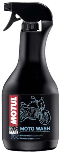 MOTUL - Limpiador Concentrado para Motos de Todo Tipo - Envase Pulverizador - Fórmula Biodegradable - Limpia en Profundidad Todo Tipo de Superficies - MC Care Moto Wash E2-1 L