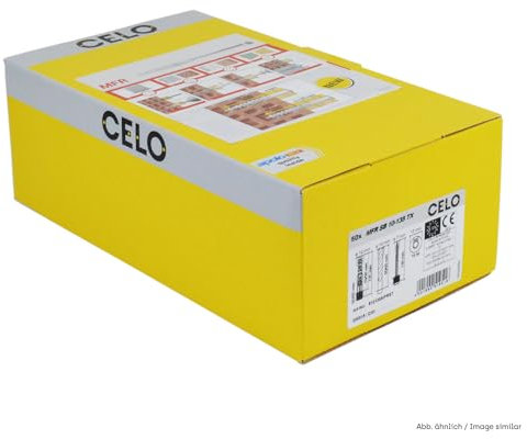 Celo Rahmendübel 8x80 MFR - Dübel mit vormontierter Sechskantschraube - für Fassade und Anbauteile aus Holz und Metall, Stahl verzinkt - 100 Stück