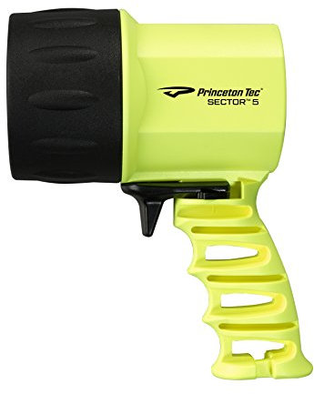 Princeton Tec Sector 5 - Linterna Sumergible de Buceo y Snorkel, Color Amarillo