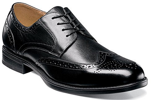 Florsheim Mens Midtown Wingtip Black Oxford - 12 D