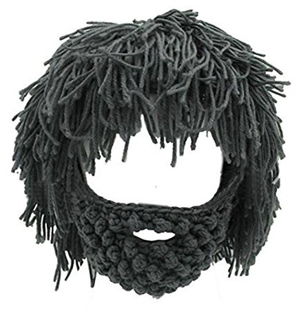 NNIUK Winter Lustige Unisex Bart Hüte Warm Fancy Bart Maske für Halloween Weihnachten Cosplay Party