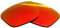 BlazerBuck Anti-salz Polarisierte Ersatzgläser für Oakley Sliver OO9262 - Feuerrot