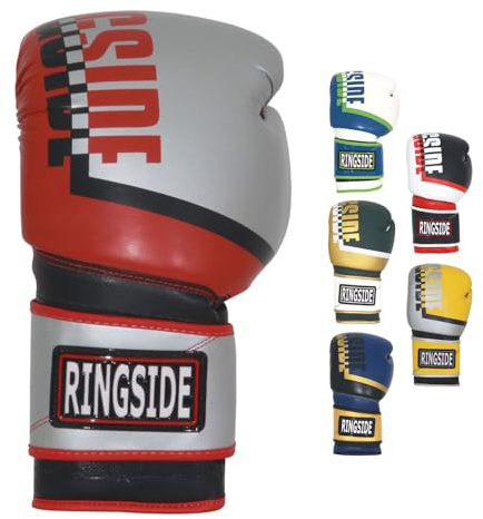 Ringside Bullet Sparring Boxing Gloves - High-Performance Synthetic Leather for Boxing, MMA, Muay Thai - Secure Fit, Ventilated Comfort for Men & Women, Ideal for Training & Combat Sports